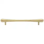 C3570 256-SB Heritage Brass Cabinet Pull T-Bar Raindrop Design 256mm ctc Satin Brass Finish