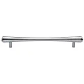 C3570 256-SC Heritage Brass Cabinet Pull T-Bar Raindrop Design 256mm ctc Satin Chrome Finish
