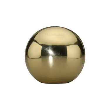 Click Here To Enlarge This Photo Of C3627-PB Heritage Brass Cabinet Knob Globe Design 25mm Polished Brass finish