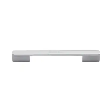 Click Here To Enlarge This Photo Of C3684 128&160SC Heritage Brass Cabinet Pull Bridge 128&160mm ctc Satin Chrome Finish