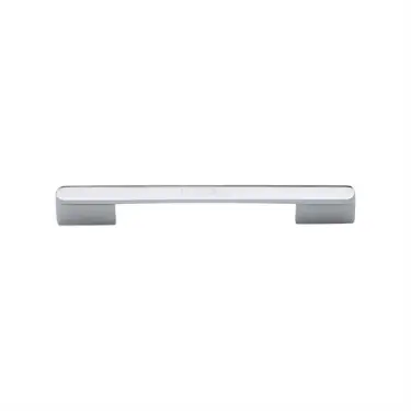 Click Here To Enlarge This Photo Of C3684 96-PC Heritage Brass Cabinet Pull Bridge Design 96mm ctc Polished Chrome Finish