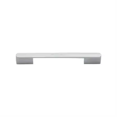 Click Here To Enlarge This Photo Of C3684 96-SC Heritage Brass Cabinet Pull Bridge Design 96mm ctc Satin Chrome Finish