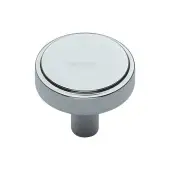 C3952 32-PC Heritage Brass Cabinet Knob Stepped Disc Design 32mm Polished Chrome finish