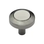 C3956 32-PNF Heritage Brass Cabinet Knob Ridge Design 32mm Polished Nickel finish