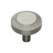 C3956 32-SN Heritage Brass Cabinet Knob Ridge Design 32mm Satin Nickel finish