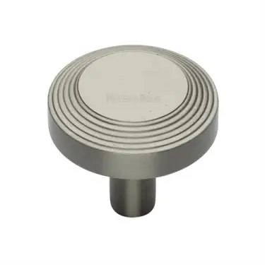 Click Here To Enlarge This Photo Of C3956 38-SN Heritage Brass Cabinet Knob Ridge Design 38mm Satin Nickel finish
