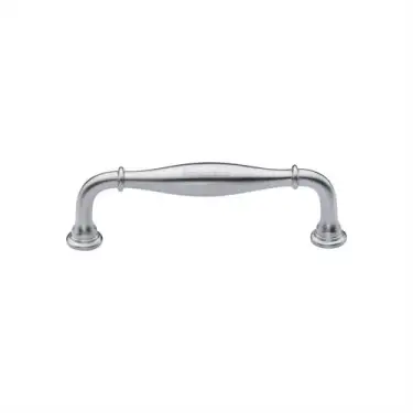 Click Here To Enlarge This Photo Of C3960 102-SC Heritage Brass Cabinet Pull Henley Traditional Design 102mm ctc Satin Chrome Finish