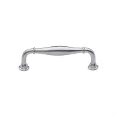 C3960 102-SC Heritage Brass Cabinet Pull Henley Traditional Design 102mm ctc Satin Chrome Finish