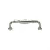 C3960 102-SN Heritage Brass Cabinet Pull Henley Traditional Design 102mm ctc Satin Nickel Finish