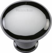 C113 32-PC Heritage Brass Cabinet Knob Victorian Round Design 32mm Polished Chrome Finish