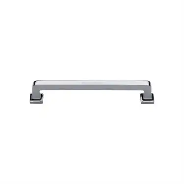 Click Here To Enlarge This Photo Of C3964 101-PC Heritage Brass Cabinet Pull Square Vintage Design 101mm ctc Polished Chrome Finish