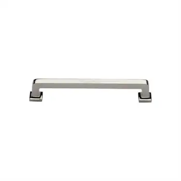 Click Here To Enlarge This Photo Of C3964 101-PNF Heritage Brass Cabinet Pull Square Vintage Design 101mm ctc Polished Nickel Finish