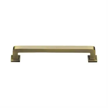 Click Here To Enlarge This Photo Of C3964 152-AT Heritage Brass Cabinet Pull Square Vintage Design 152mm ctc Antique Brass finish