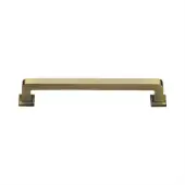 C3964 152-AT Heritage Brass Cabinet Pull Square Vintage Design 152mm ctc Antique Brass finish
