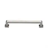 C3964 152-PNF Heritage Brass Cabinet Pull Square Vintage Design 152mm ctc Polished Nickel Finish