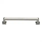 C3964 203-PNF Heritage Brass Cabinet Pull Square Vintage Design 203mm ctc Polished Nickel Finish