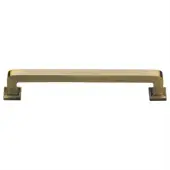 C3964 254-AT Heritage Brass Cabinet Pull Square Vintage Design 254mm ctc Antique Brass Finish