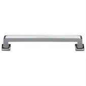 C3964 254-PC Heritage Brass Cabinet Pull Square Vintage Design 254mm ctc Polished Chrome Finish