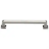 C3964 254-PNF Heritage Brass Cabinet Pull Square Vintage Design 254mm ctc Polished Nickel Finish