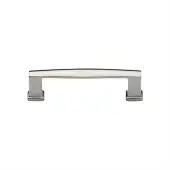 C4384 102-PNF Heritage Brass Cabinet Pull Vintage Design 102mm ctc Polished Nickel Finish