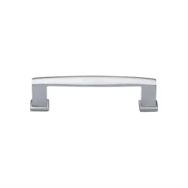 Click Here To Enlarge This Photo Of C4384 102-SC Heritage Brass Cabinet Pull Vintage Design 102mm ctc Satin Chrome Finish