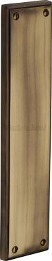 Click Here To Enlarge This Photo Of V743-AT Heritage Brass Fingerplate 282x63mm Antique Brass Finish