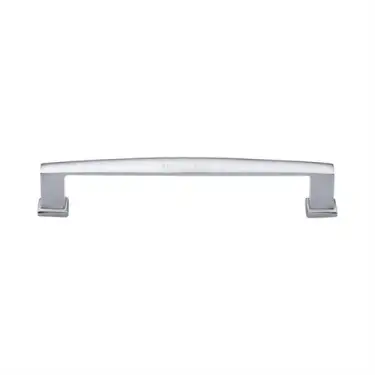 Click Here To Enlarge This Photo Of C4384 203-SC Heritage Brass Cabinet Pull Vintage Design 203mm ctc Satin Chrome Finish