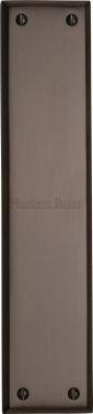 Click Here To Enlarge This Photo Of V743-MB Heritage Brass Fingerplate 282x63mm Matt Bronze Finish