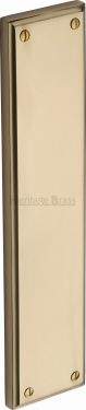 Click Here To Enlarge This Photo Of V743-PB Heritage Brass Fingerplate 282x63mm Polished Brass Finish