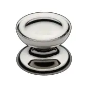 C4386 38-PNF Heritage Brass Cabinet Knob Surrey Design 38mm Polished Nickel finish