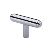 C4445-PC Heritage Brass Cabinet Knob Stepped T-Bar Design 45mm Polished Chrome finish