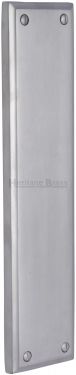 Click Here To Enlarge This Photo Of V743-SC Heritage Brass Fingerplate 282x63mm Satin Chrome Finish
