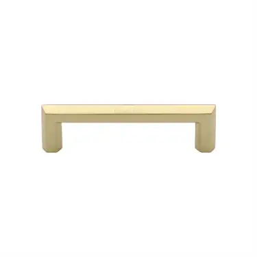 Click Here To Enlarge This Photo Of C4473 102-PB Heritage Brass Cabinet Pull Hex Profile Design 102mm ctc Polished Brass Finish