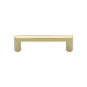C4473 102-PB Heritage Brass Cabinet Pull Hex Profile Design 102mm ctc Polished Brass Finish