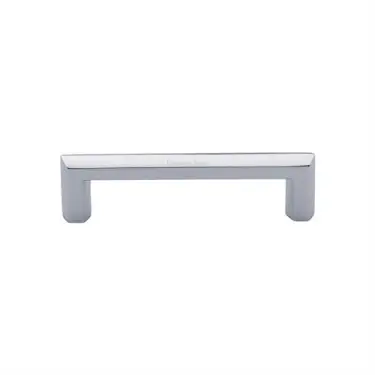 Click Here To Enlarge This Photo Of C4473 102-PC Heritage Brass Cabinet Pull Hex Profile Design 102mm ctc Polished Chrome Finish