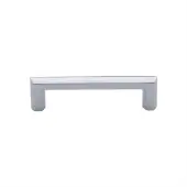 C4473 102-PC Heritage Brass Cabinet Pull Hex Profile Design 102mm ctc Polished Chrome Finish