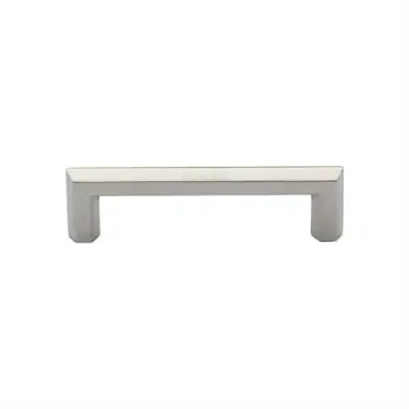 Click Here To Enlarge This Photo Of C4473 102-PNF Heritage Brass Cabinet Pull Hex Profile Design 102mm ctc Polished Nickel Finish