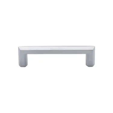 Click Here To Enlarge This Photo Of C4473 102-SC Heritage Brass Cabinet Pull Hex Profile Design 102mm ctc Satin Chrome Finish