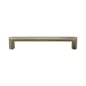 C4473 152-AT Heritage Brass Cabinet Pull Hex Profile Design 152mm ctc Antique Brass Finish