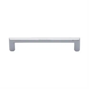 Click Here To Enlarge This Photo Of C4473 152-PC Heritage Brass Cabinet Pull Hex Profile Design 152mm ctc Polished Chrome Finish