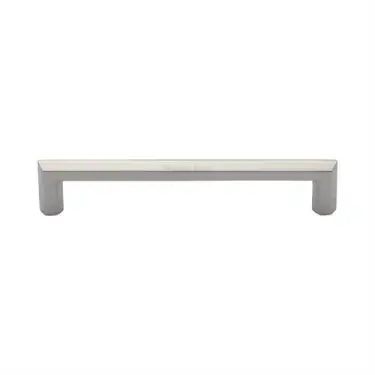Click Here To Enlarge This Photo Of C4473 152-PNF Heritage Brass Cabinet Pull Hex Profile Design 152mm ctc Polished Nickel Finish