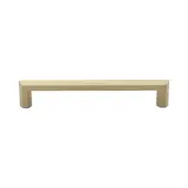 C4473 152-SB Heritage Brass Cabinet Pull Hex Profile Design 152mm ctc Satin Brass Finish