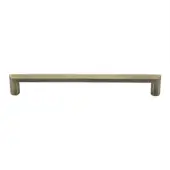 C4473 203-AT Heritage Brass Cabinet Pull Hex Profile Design 203mm ctc Antique Brass Finish