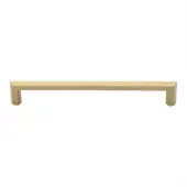 C4473 203-SB Heritage Brass Cabinet Pull Hex Profile Design 203mm ctc Satin Brass Finish