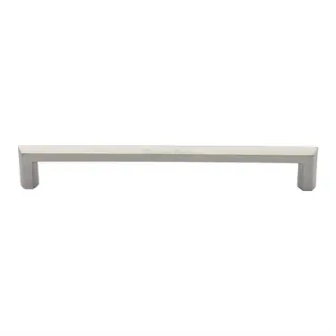 Click Here To Enlarge This Photo Of C4473 203-SN Heritage Brass Cabinet Pull Hex Profile Design 203mm ctc Satin Nickel Finish