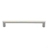 C4473 203-SN Heritage Brass Cabinet Pull Hex Profile Design 203mm ctc Satin Nickel Finish