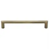 C4473 254-AT Heritage Brass Cabinet Pull Hex Profile Design 254mm ctc Antique Brass Finish