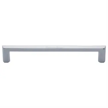 Click Here To Enlarge This Photo Of C4473 254-PC Heritage Brass Cabinet Pull Hex Profile Design 254mm ctc Polished Chrome Finish