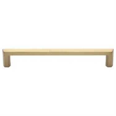 Click Here To Enlarge This Photo Of C4473 254-SB Heritage Brass Cabinet Pull Hex Profile Design 254mm ctc Satin Brass Finish
