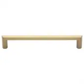 C4473 254-SB Heritage Brass Cabinet Pull Hex Profile Design 254mm ctc Satin Brass Finish